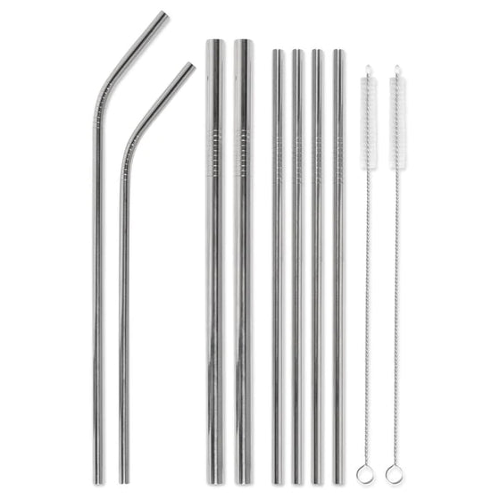 10 pc Last Straw Stainless Steel Straw Set