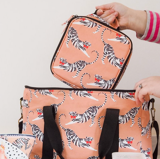 Insulated Cheeky Tiger Picnic Cooler bag