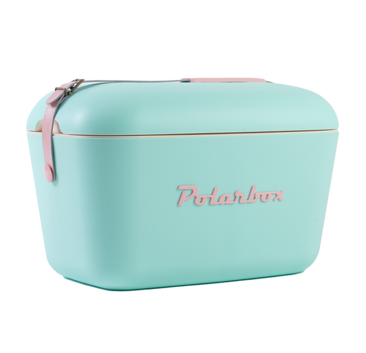 Cyan Cooler Box with Baby Rose Strap Colour Pop - 20L
