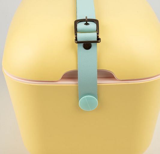 Yellow Cooler Box with Cyan Strap Colour Pop - 20L