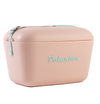 Nude Cooler Box with Cyan Strap Colour Pop - 20L