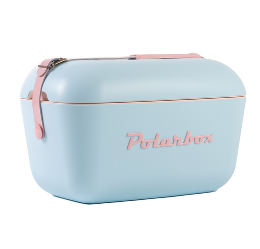 Sky Blue Cooler Box with Baby Rose Strap Colour Pop - 20L