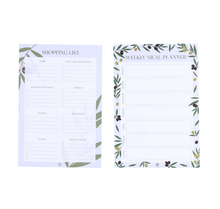  Olive Set of 2 Magnetic Meal Planner And Shopping List