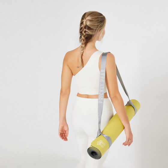 'Happy Days' PU Yoga Mat with ‘Flex 2-in-1’ Strap