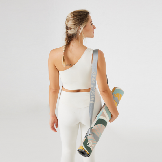 'Wallflower' PU Yoga Mat with ‘Flex 2-in-1’ Strap