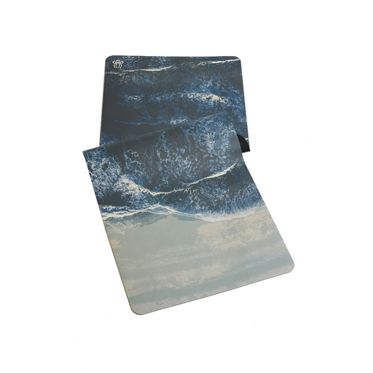 'Ebb & Flow' PU Yoga Mat with ‘Flex 2-in-1’ Strap