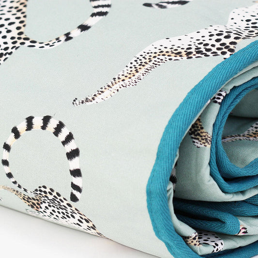 Comfy Cheeky Cheetah Picnic Blanket