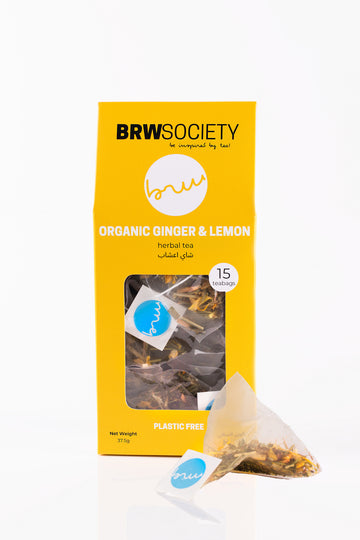 Organic Ginger & Lemon - Herbal Blend Teabags