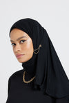Modest Beyond Organic Bamboo Jersey Hijab - Black