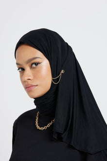  Modest Beyond Organic Bamboo Jersey Hijab - Black