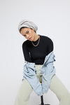 Modest Beyond Organic Bamboo Jersey Hijab - Light Grey