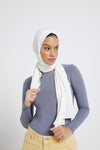 Modest Beyond Organic Bamboo Jersey Hijab - Ivory