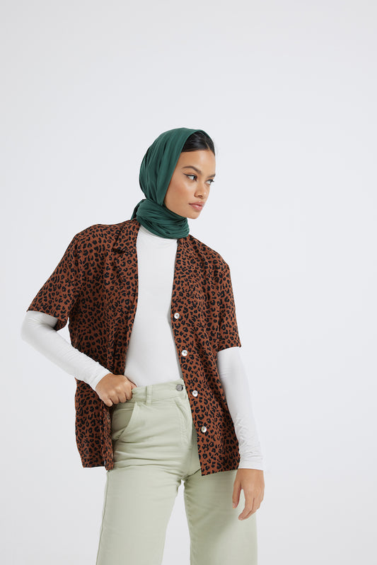 Modest Beyond Organic Bamboo Jersey Hijab - Olive