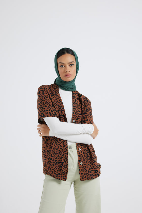 Modest Beyond Organic Bamboo Jersey Hijab - Olive