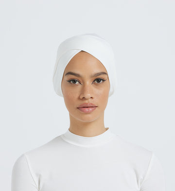 Modest Beyond Adjustable Organic Bamboo Underscarf - Ivory