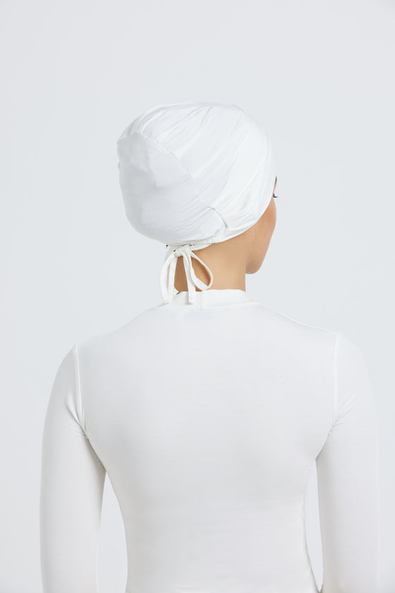 Modest Beyond Adjustable Organic Bamboo Underscarf - Ivory