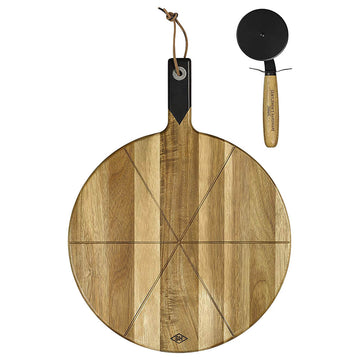 15"Pizza Cutter & Serving Board