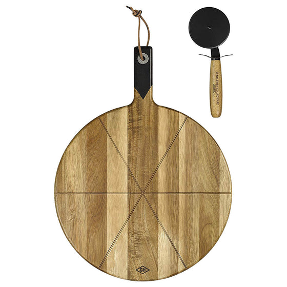 15"Pizza Cutter & Serving Board