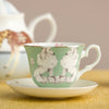 Set of 2 poodle and sausage dog Cup & Saucers