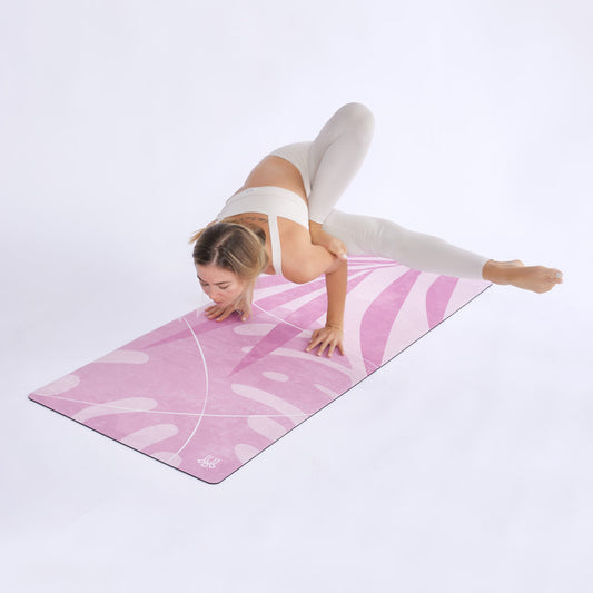 Wander Non-Slip Suede Top 4mm Thick Yoga Mat With 2-in-1 Yoga Strap
