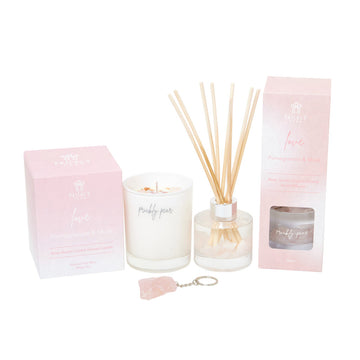 Mothers Day 'Love' Rose Quartz Crystal Bundle