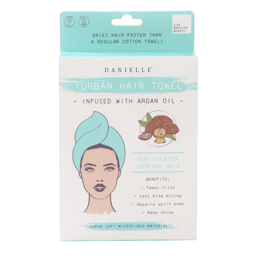 Argan Oil Infused Microfibre Hair Turban